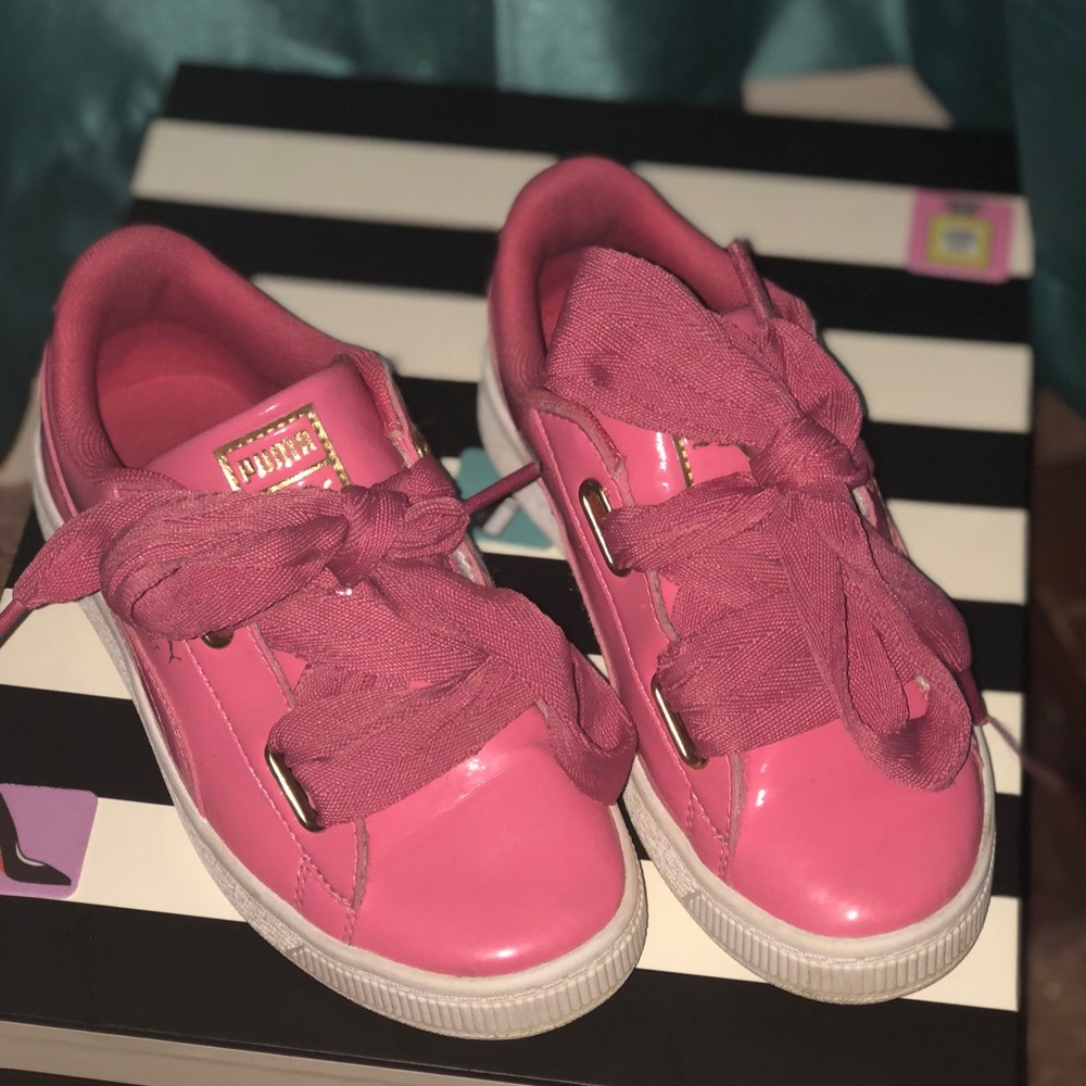 Puma Basket Pink Tennis Shoes